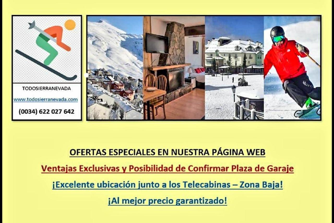 Todosierranevada Zona Baja - Edificio Atlas - Vistas A La Montana - Junto A Los Telecabinas Sierra Nevada Exterior photo
